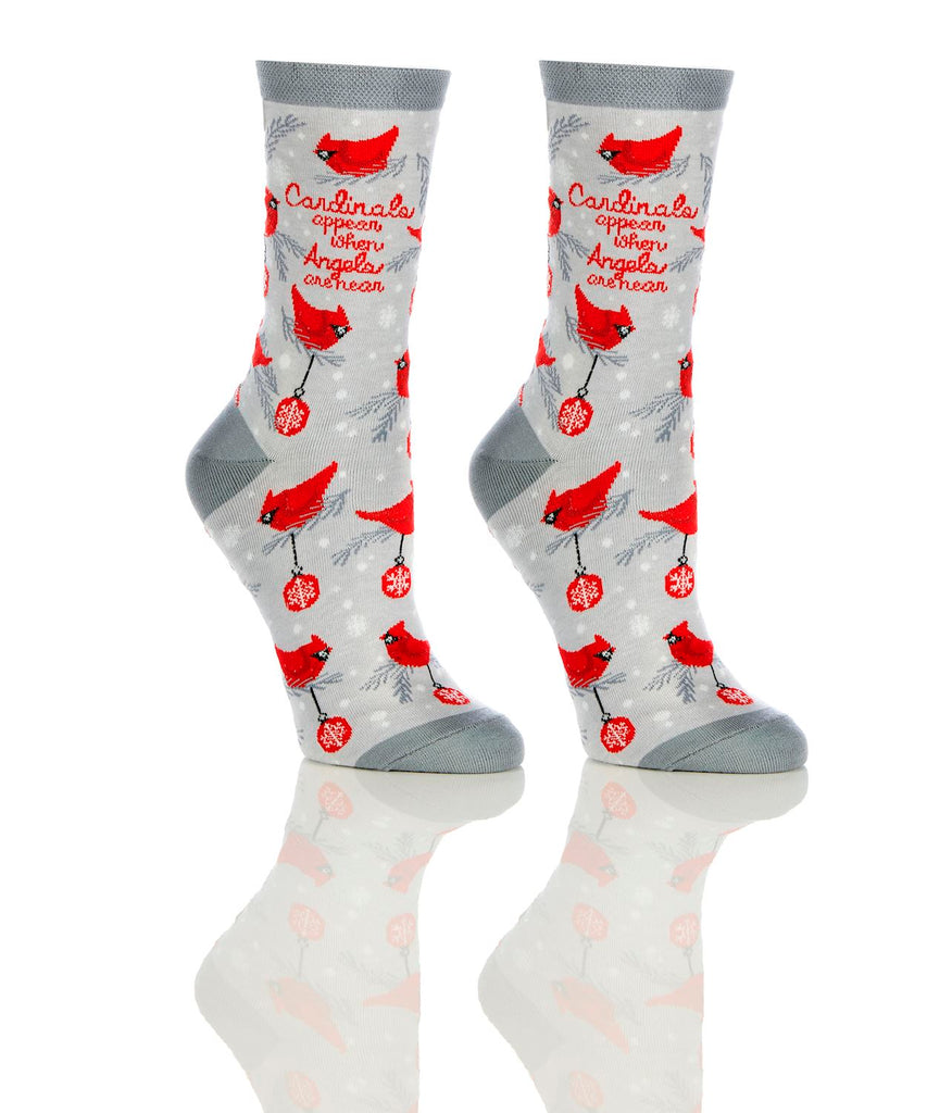 Yo Sox Women’s Christmas Socks Cardinal