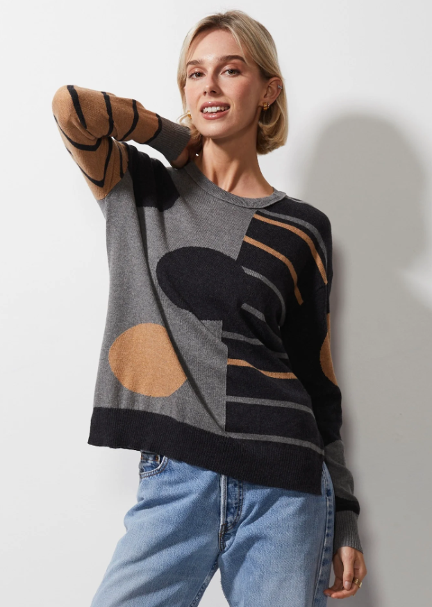 Zaket & Plover Spot on Stripes Sweater