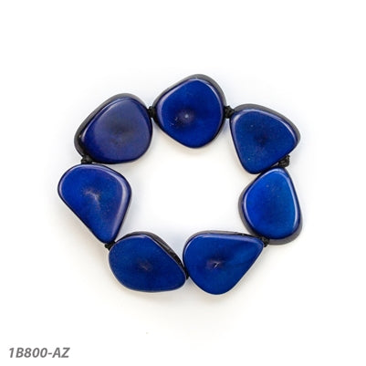 Organic Tagua Alma Bracelet Azul
