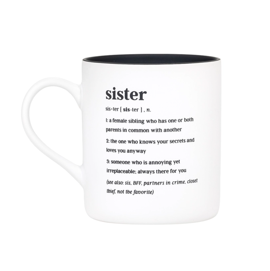 About Face Designs Sister Mug