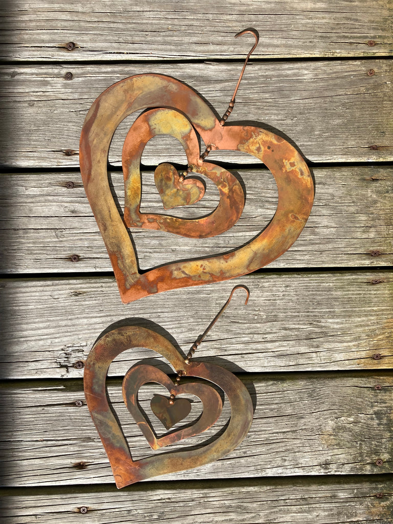 Ancient Graffiti Heart Spinner
