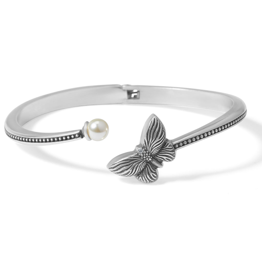 Brighton Bloom Butterfly Pearl Open Bangle