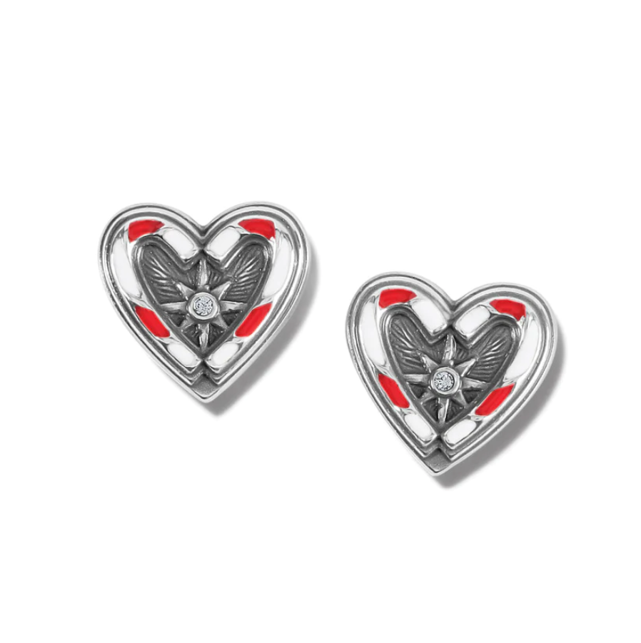 Brighton Candy Cane Sweetheart Post Earrings