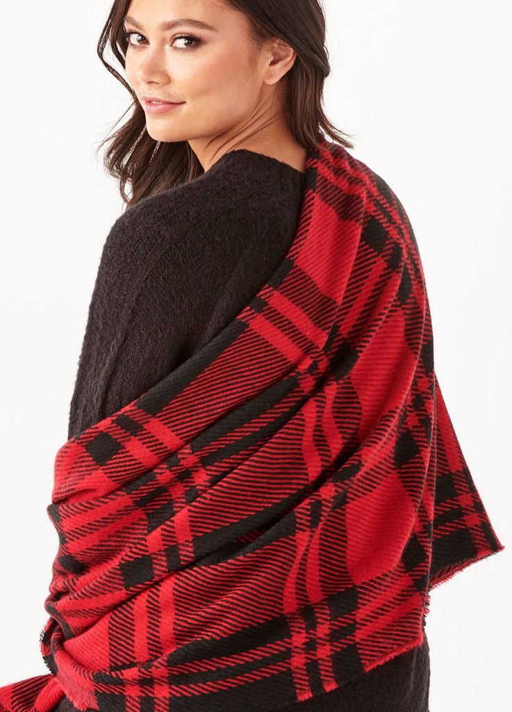 Charlie Paige Plaid Wrap and Go Wrap