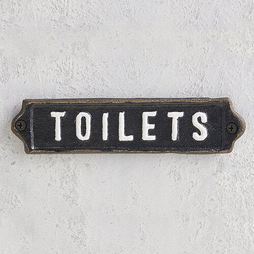 Creative Brands Iron Toilets Sign