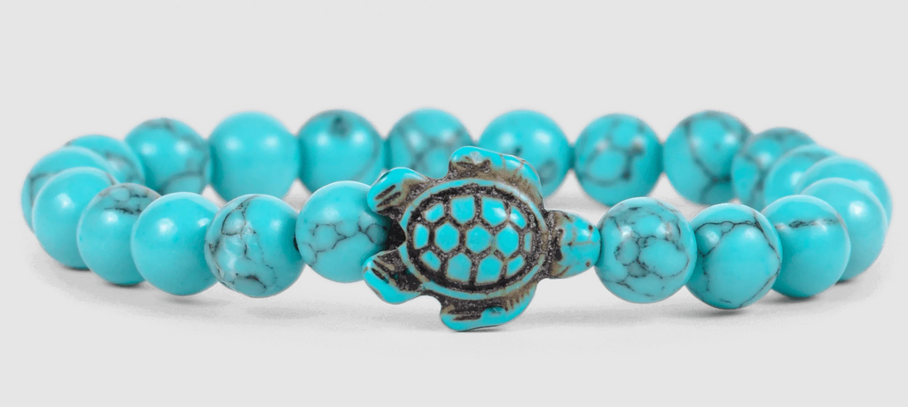 Fahlo Journey Bracelet - Turtle Crystal Blue