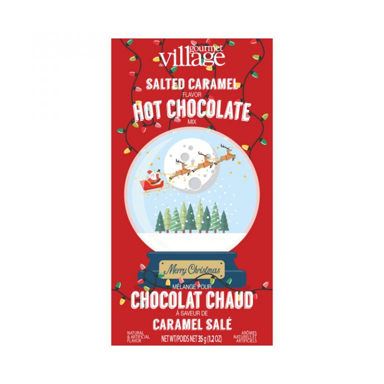 Gourmet Village Hot Chocolate Mix Christmas Snow Globe