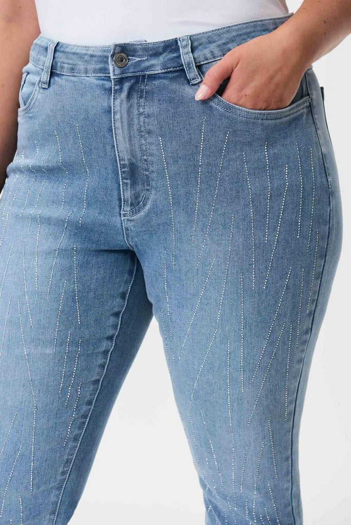 Joseph Ribkoff Sparkly Denim Jeans