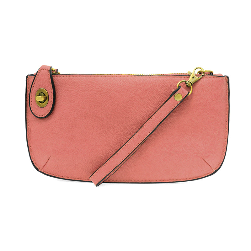 Joy Susan Crossbody Wristlet Clutch Blush