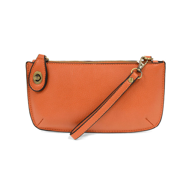 Joy Susan Crossbody Wristlet Clutch Mango Tango