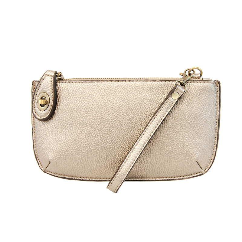 Joy Susan Crossbody Wristlet Clutch Metallic Pearl