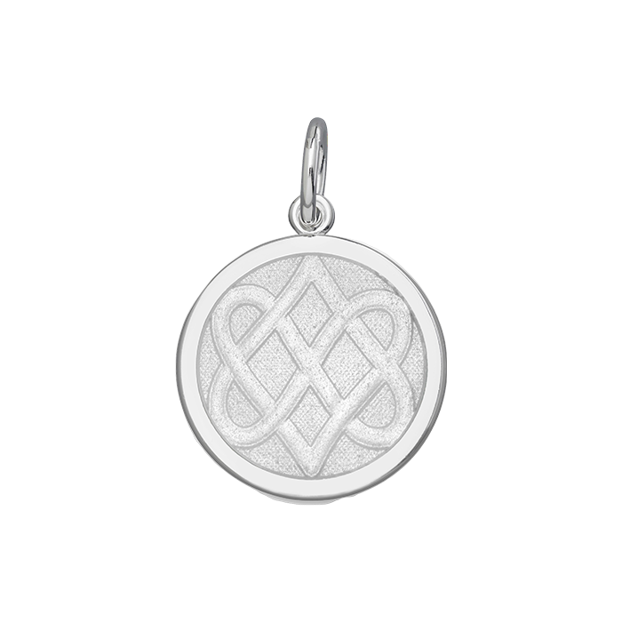 Lola Jewelry Celtic Knot Pendant Alpine White