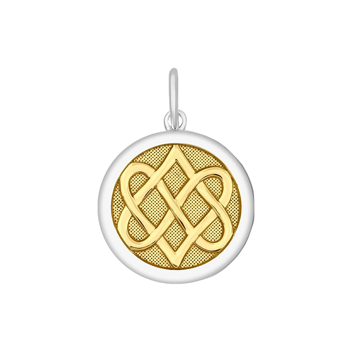 Lola Jewelry Celtic Knot Pendant Gold Center Vermeil