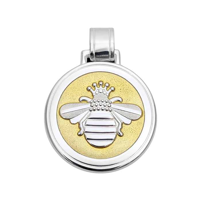 Lola Jewelry Queen Bee Silver Pendant Large Gold