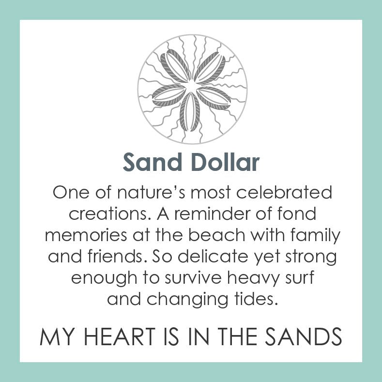 Lola Jewelry Sand Dollar Pendant: My Heart Is In The Sands