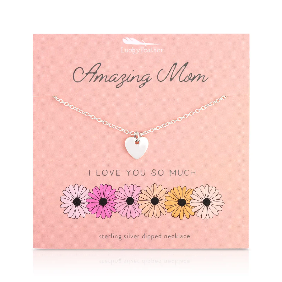 Lucky Feather Spring Celebration Necklace Mom