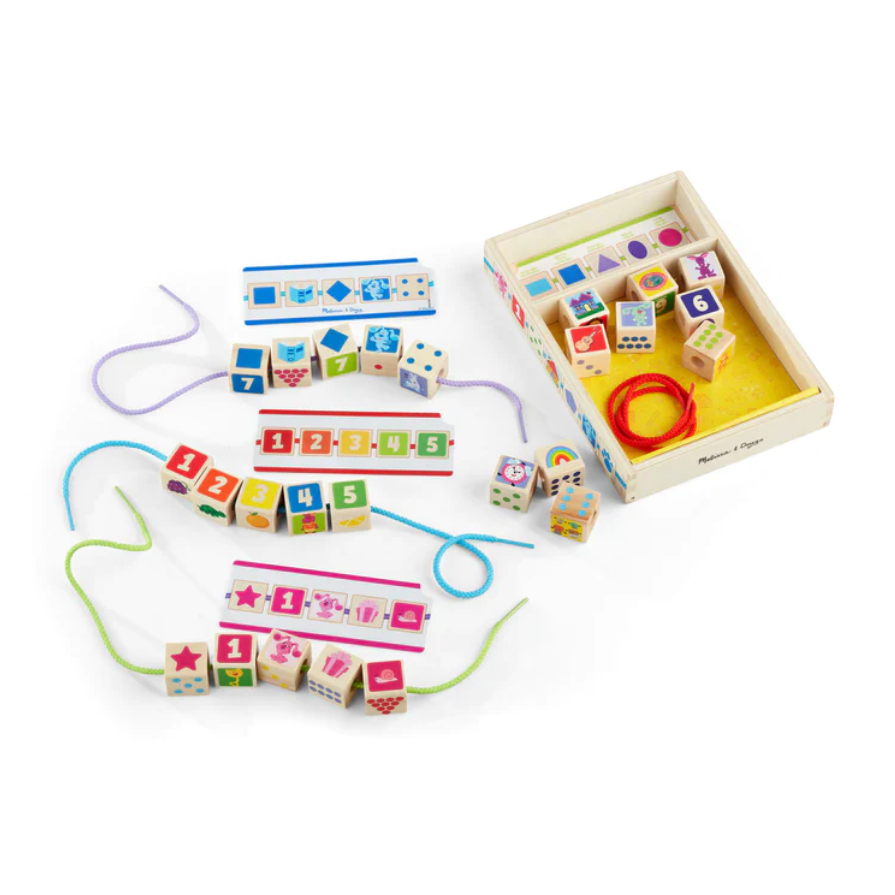 Melissa and Doug Blue's Clues & You Wooden Lacing Beads