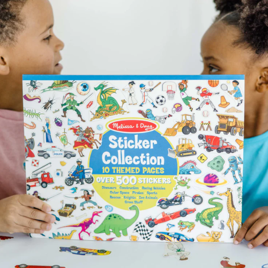 Melissa and Doug Sticker Collection Book: 500+ Stickers - Dinosaurs, Vehicles, Space, and More