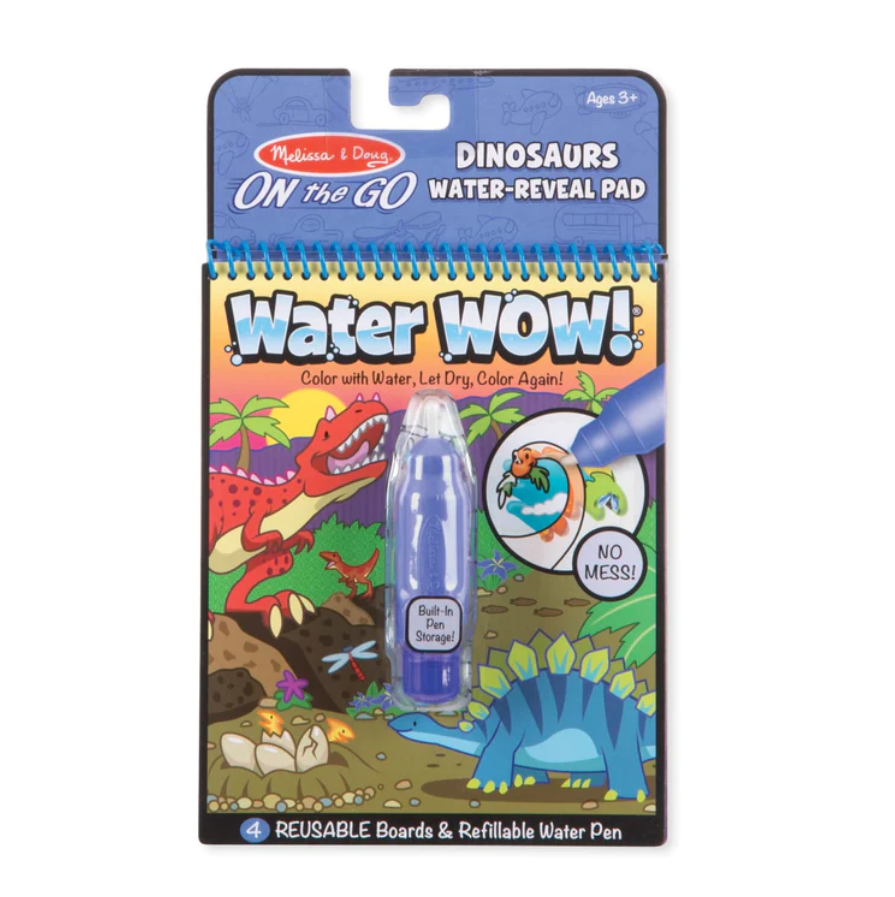 Melissa and Doug Water Wow! Dinosaurs Water-Reveal Pad - On the Go Travel Activity