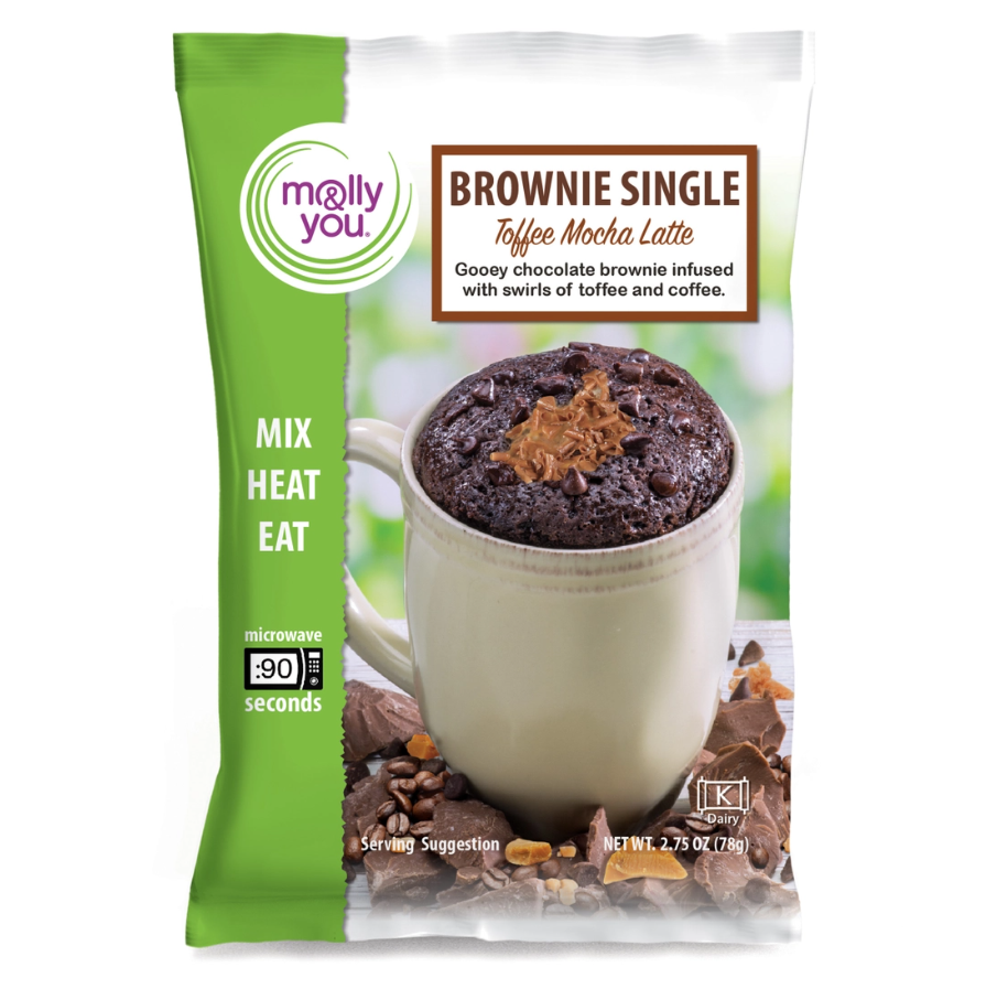 Molly & You Toffee Mocha Latte Brownie Microwave Single