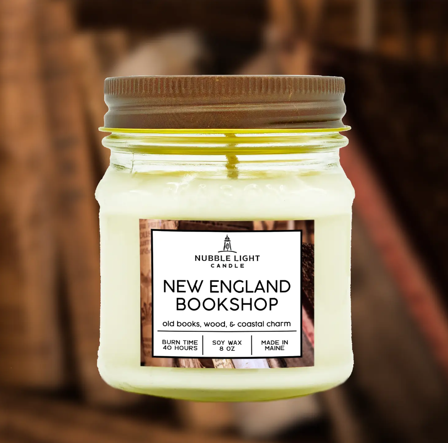 New England Bookshop 8oz. Scented Soy Candle