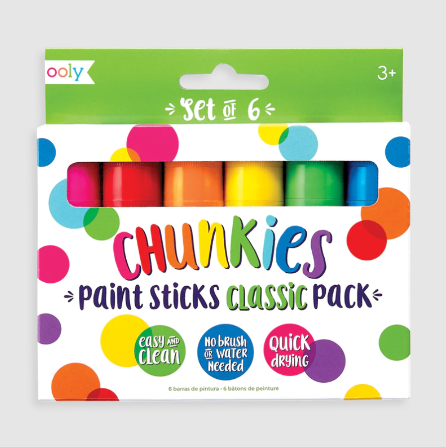 Ooly Chunkies Paint Sticks - Classic Pack - Set of 6