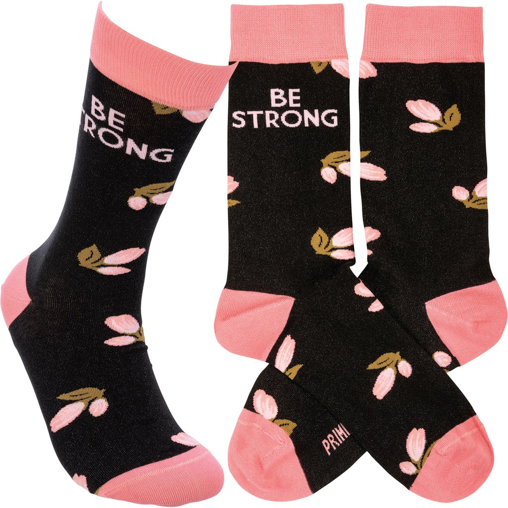 Primitives By Kathy Be Strong Crew Socks