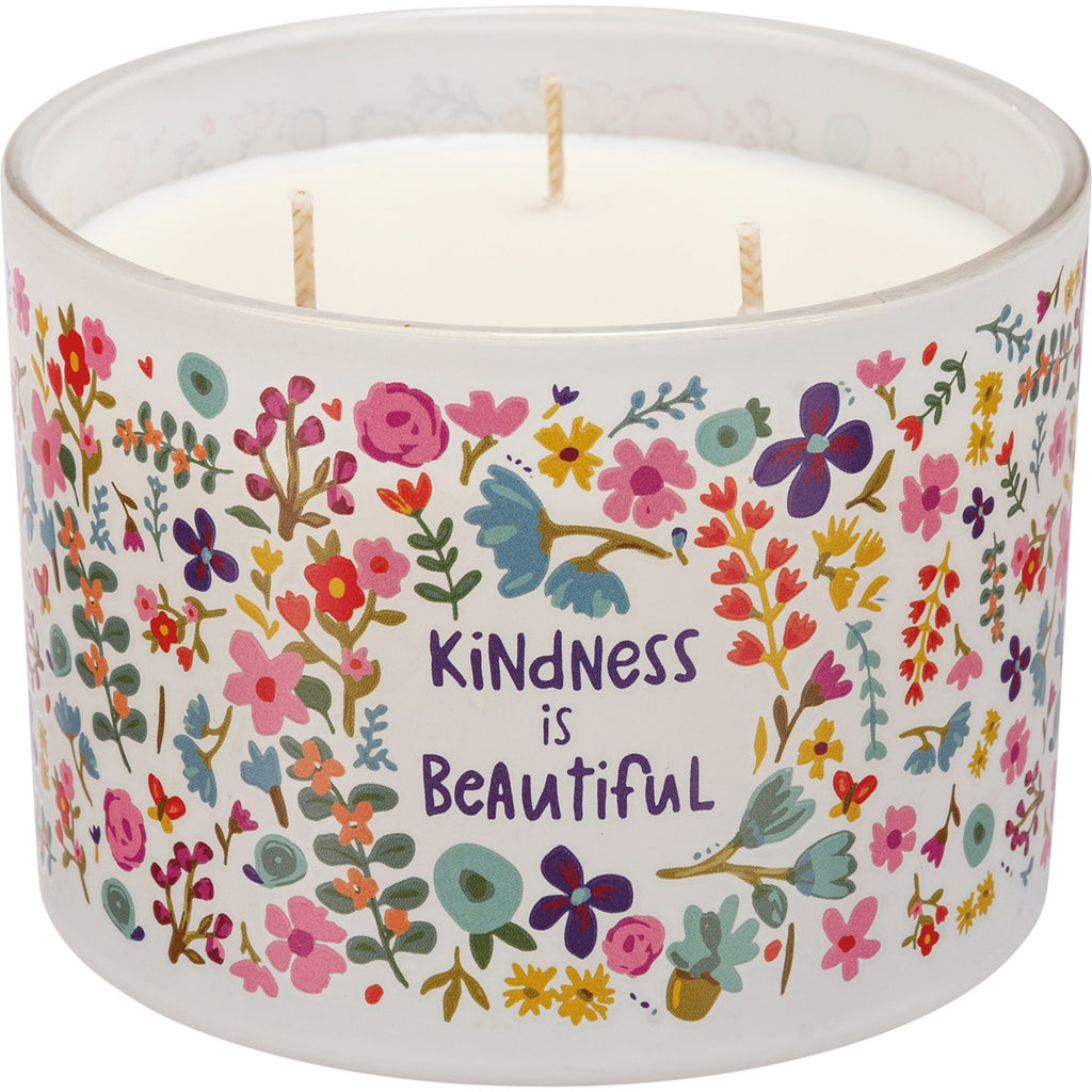 Primitives By Kathy Inspirational Jar Candles Kindness is Beautiful