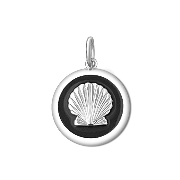 Lola Jewelry Shell Pendant Black