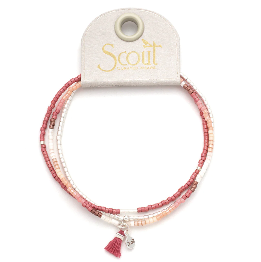 Scout Curated Wears Chromacolor Miyuki Bracelet Trio - Blush