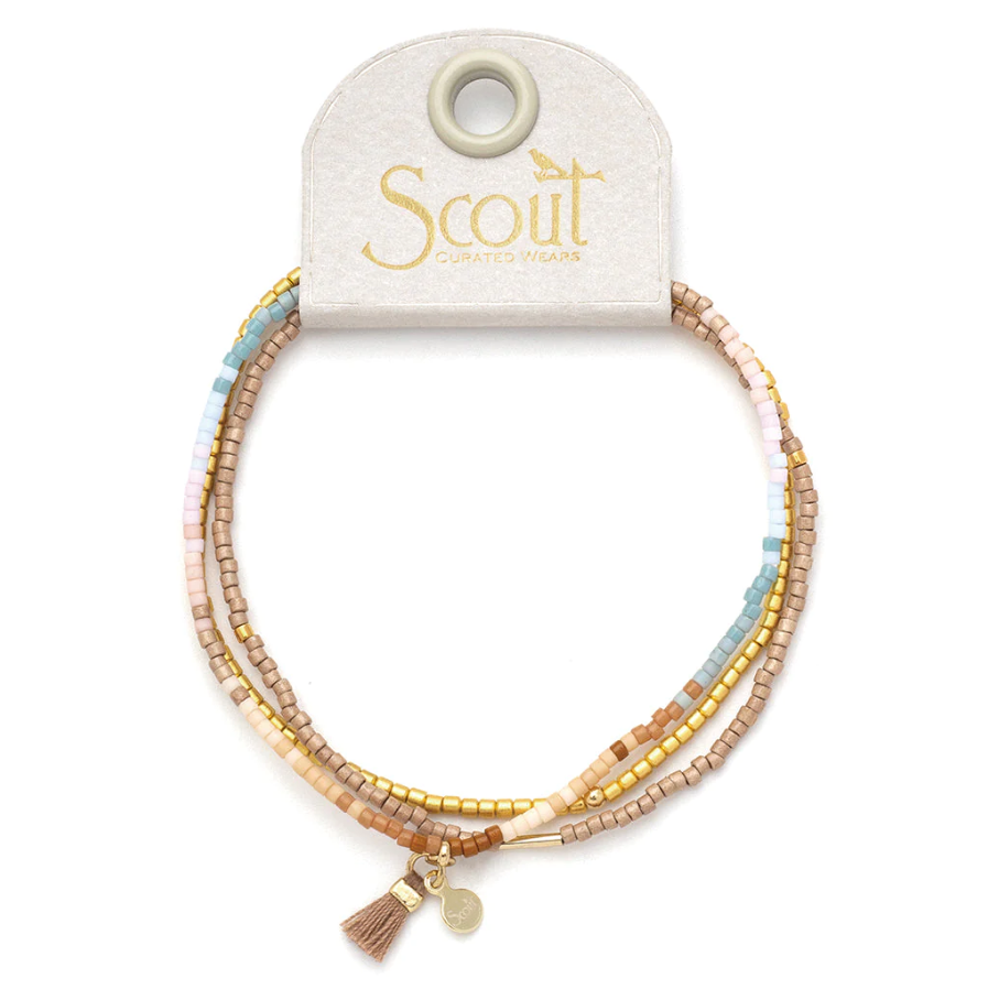 Scout Curated Wears Chromacolor Miyuki Bracelet Trio - Desert