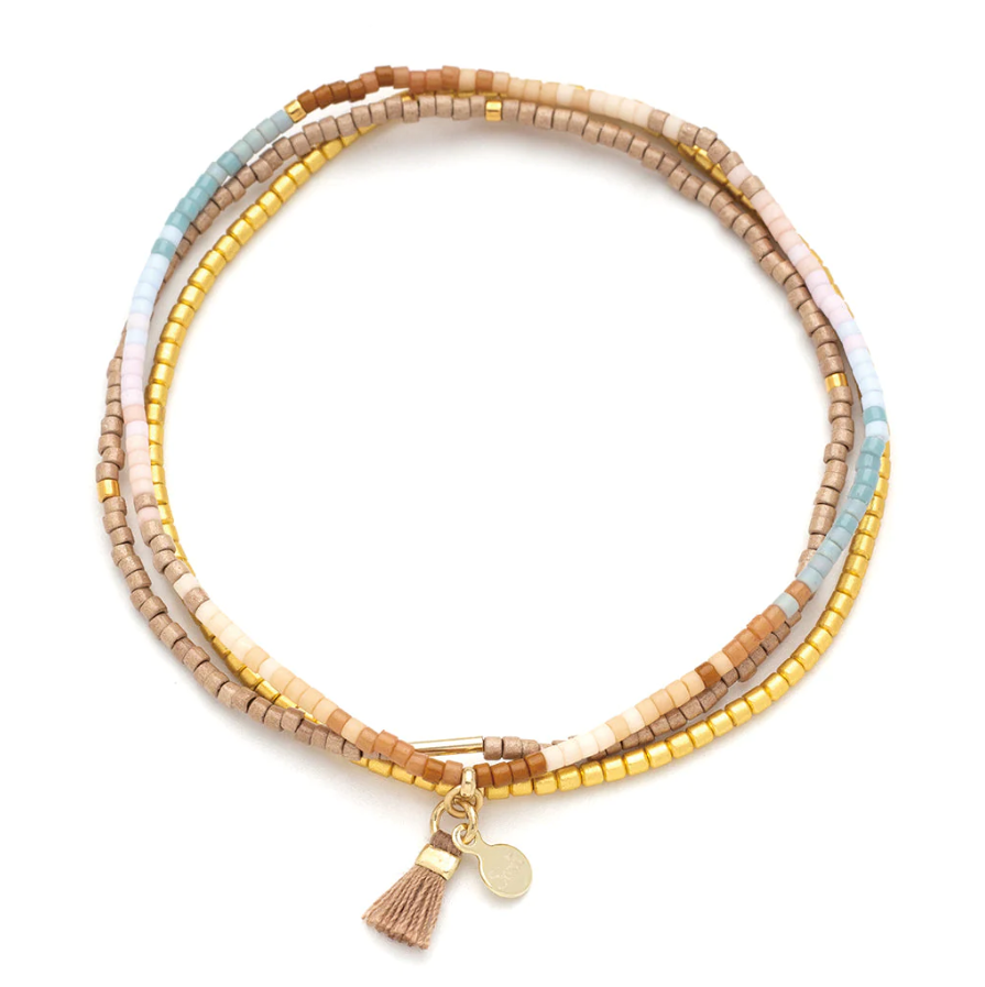 Scout Curated Wears Chromacolor Miyuki Bracelet Trio - Desert