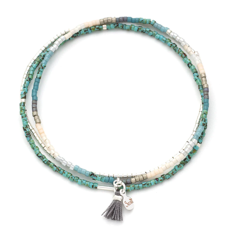 Scout Curated Wears Chromacolor Miyuki Bracelet Trio - Turquoise