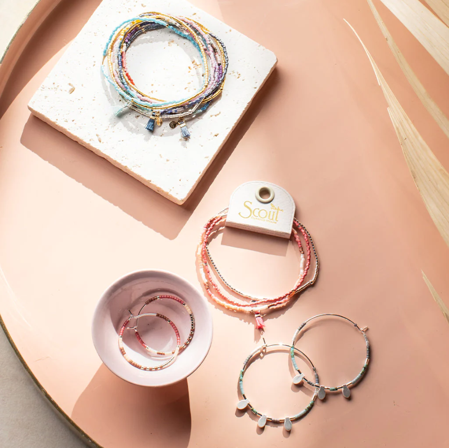 Scout Curated Wears Chromacolor Miyuki Bracelet Trio - Desert