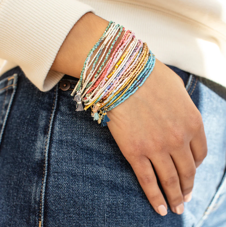 Scout Curated Wears Chromacolor Miyuki Bracelet Trio - Desert