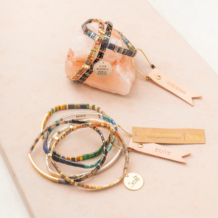 Scout Curated Wears Good Karma Miyuki Bracelet | Sparkle & Shine