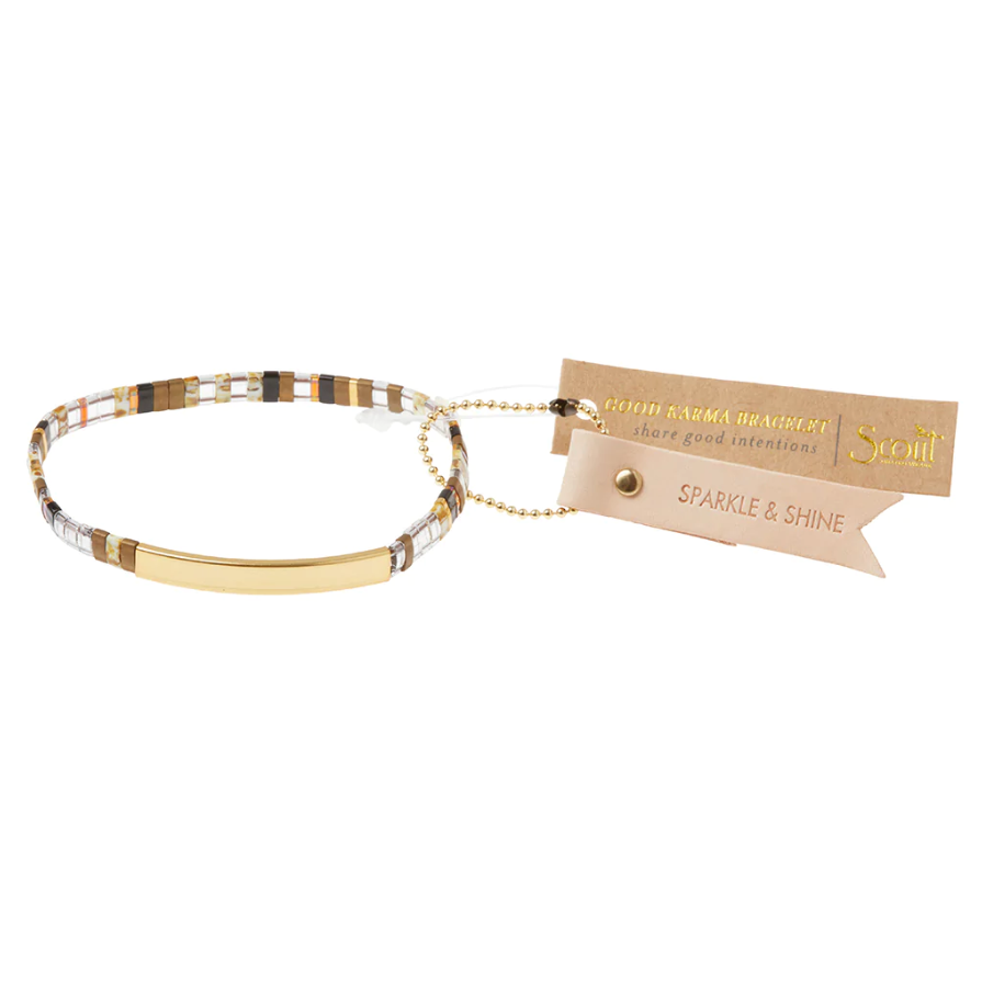 Scout Curated Wears Good Karma Miyuki Bracelet | Sparkle & Shine