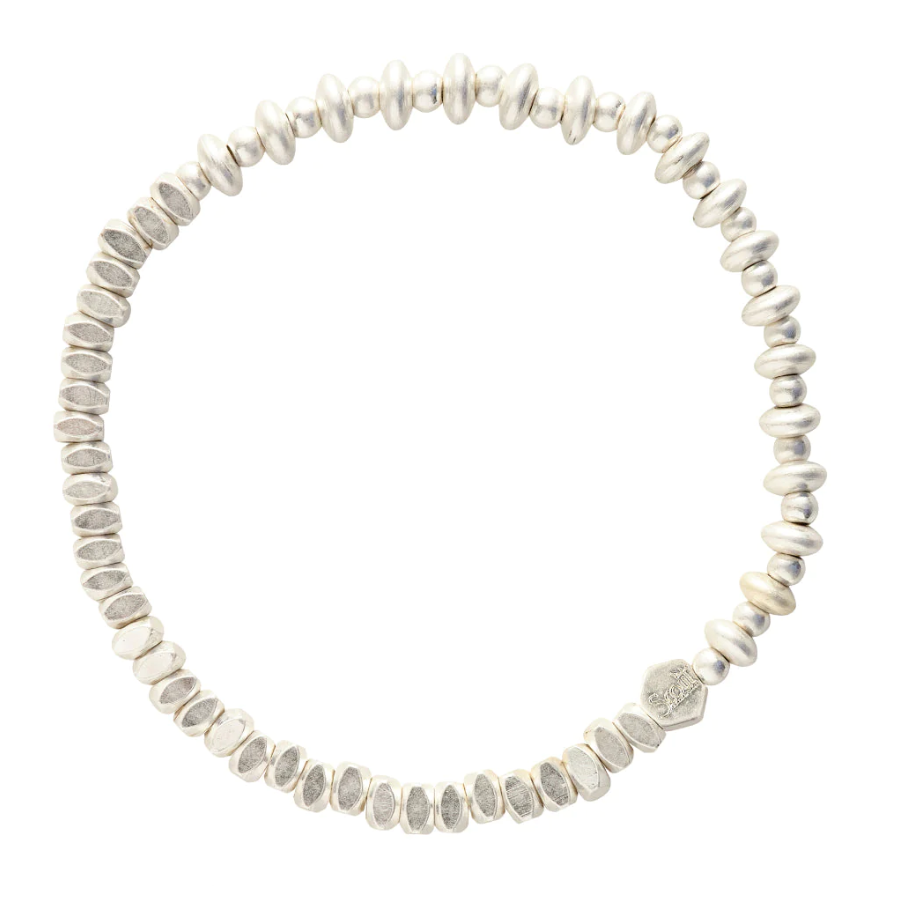 Scout Curated Wears Mini Metal Stacking Bracelet - Silver
