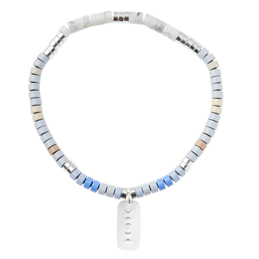 Scout Curated Wears Stone Intention Charm Bracelet - Howlite/Silver
