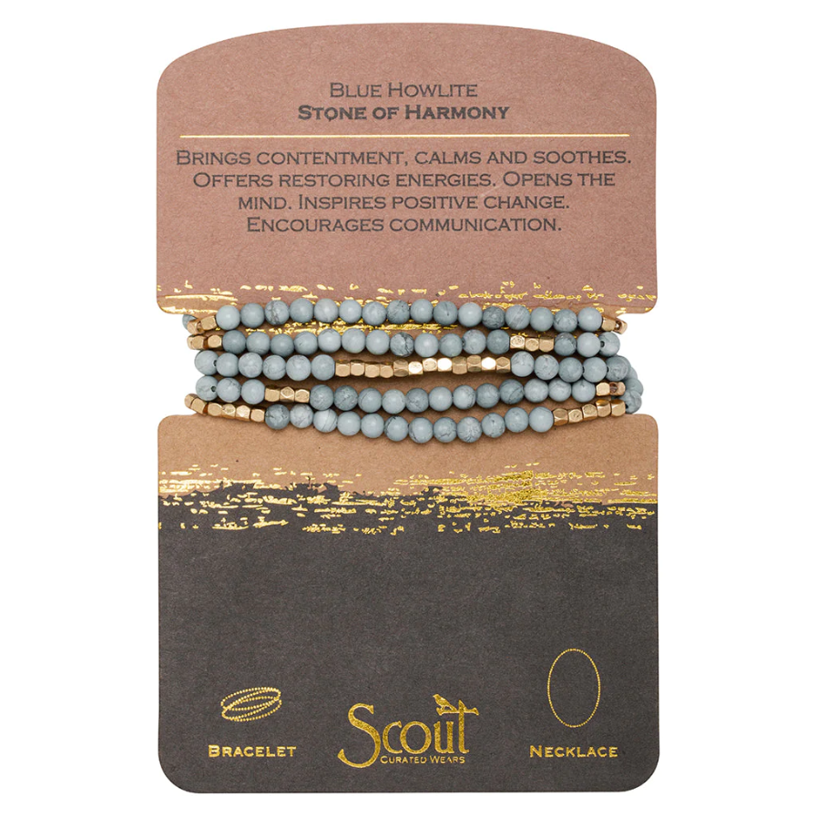 Scout Curated Wears Stone Wrap: Blue Howlite