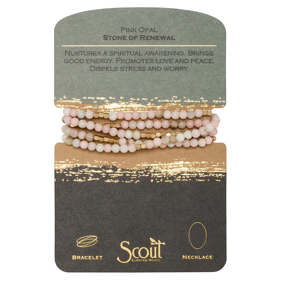 Scout Curated Wears Stone Wrap: Pink Opal 