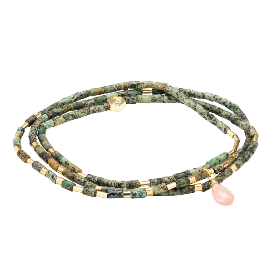 Scout Curated Wears Teardrop Stone Wrap African Turquoise