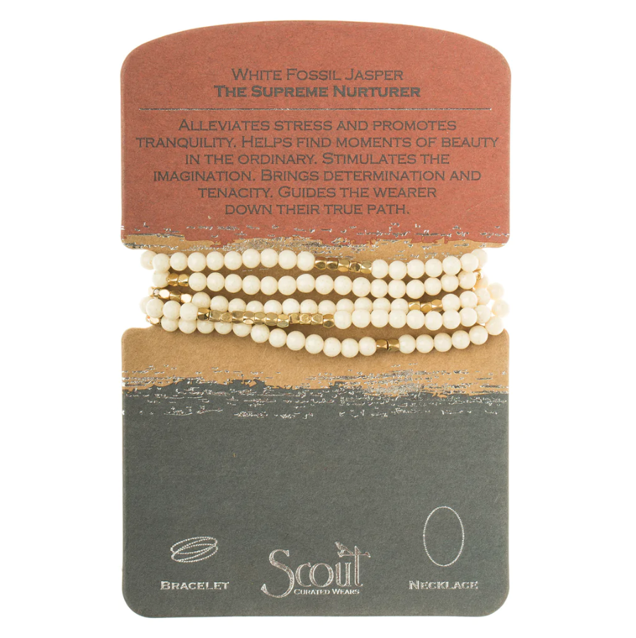 Scout Curated Wears Stone Wrap White Fossil Jasper