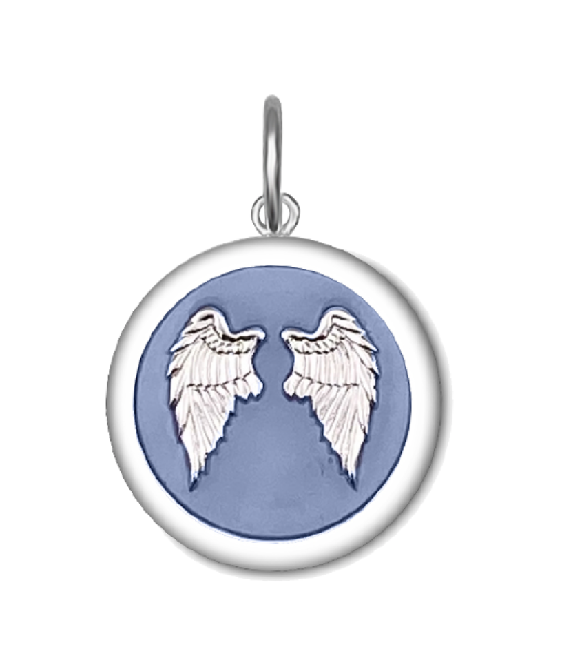 Lola Jewelry Angel Wings Pendant Lavender