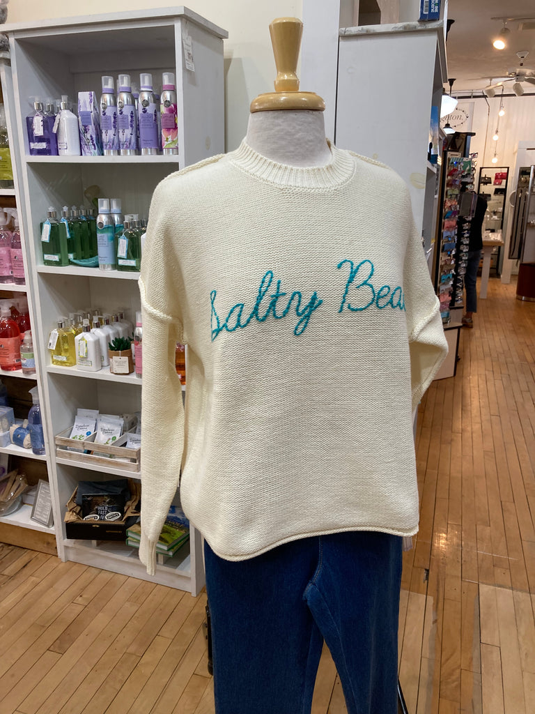 Subtle Luxury Embroidered Sweater Salty Beach