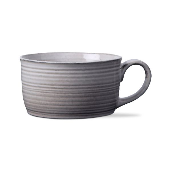 Loft Reactive Glaze Soup Mug - Light Gray
