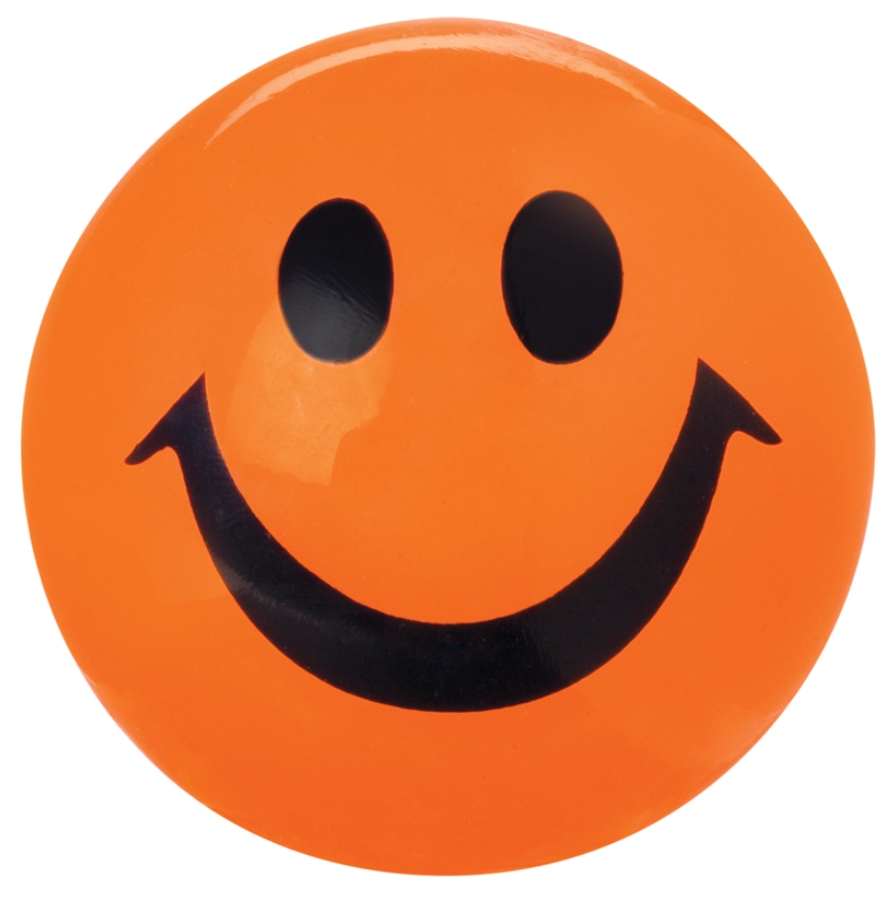 Toysmith Light-Up Happy Ball Orange