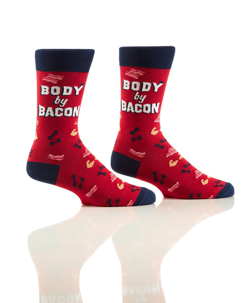 Yo Sox Body By Bacon Men's Crew Socks