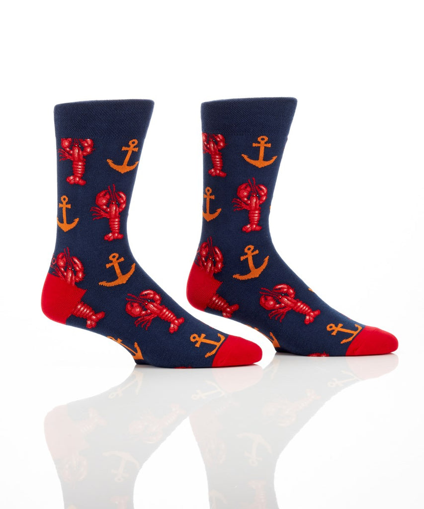 Yo Sox Lobster and Anchor Men's Crew Socks