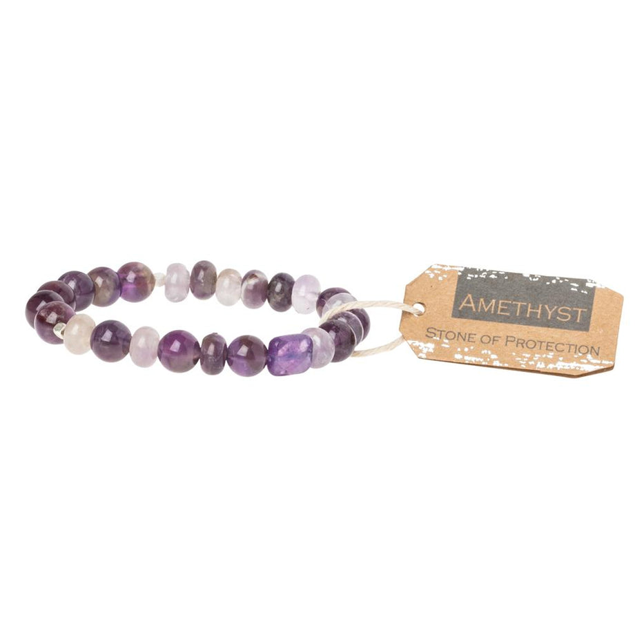 Amethyst Stone Bracelet - Stone of Protection